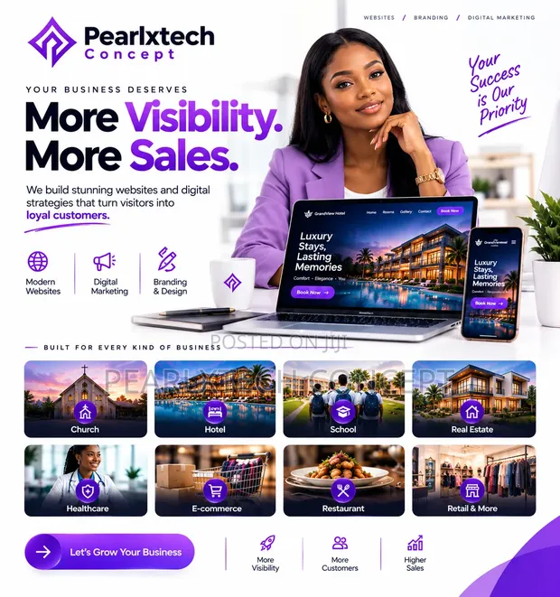 Pearlxtech Concept: Gina Website na Kasuwancin Lantarki - 1