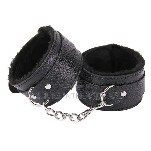 Leather Hand Wrist Cuffs Bondage Restraints - Adult Toy - 1
