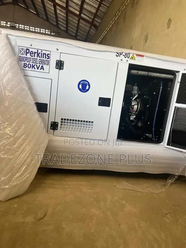 80KVA Perkins Soundproof Generator - Brand New - 1