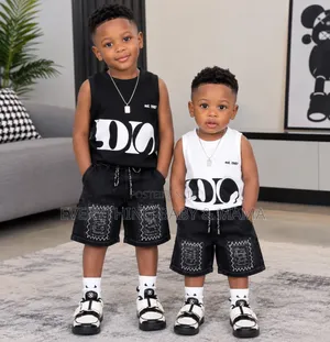Angel Boys 2-Piece Cotton & Denim Kayi na Fita