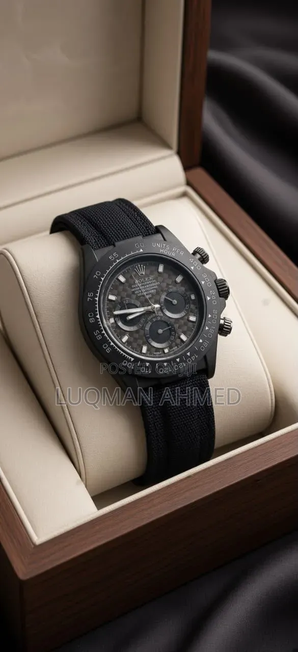 Rolex Chronograph Leather Watch - Sabon Kaya - 1