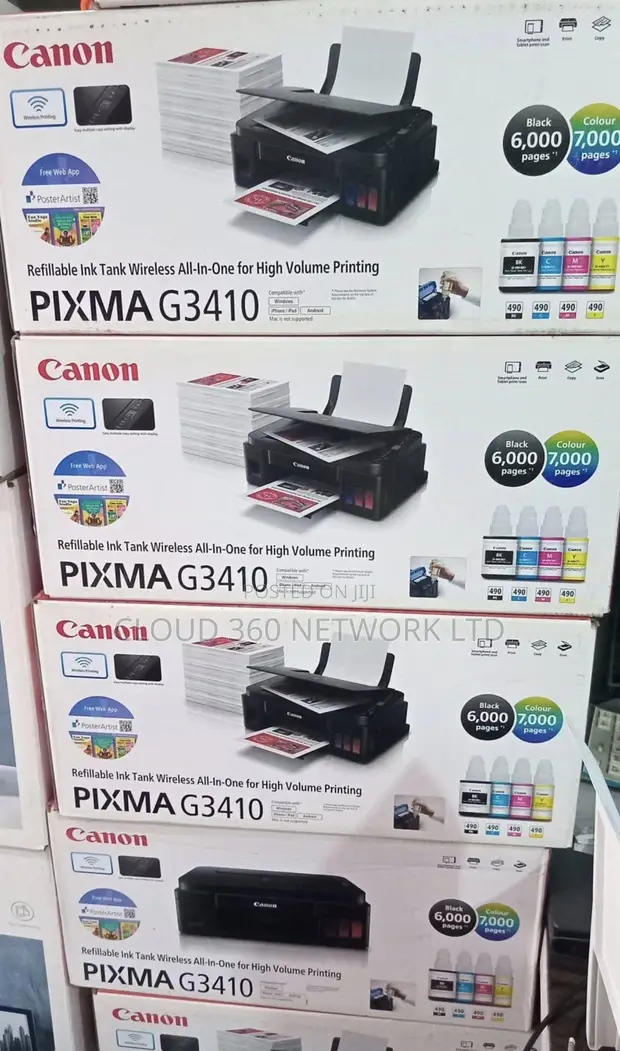 Canon PIXMA G3410 Wireless All-in-One Ink Tank Printer - 1