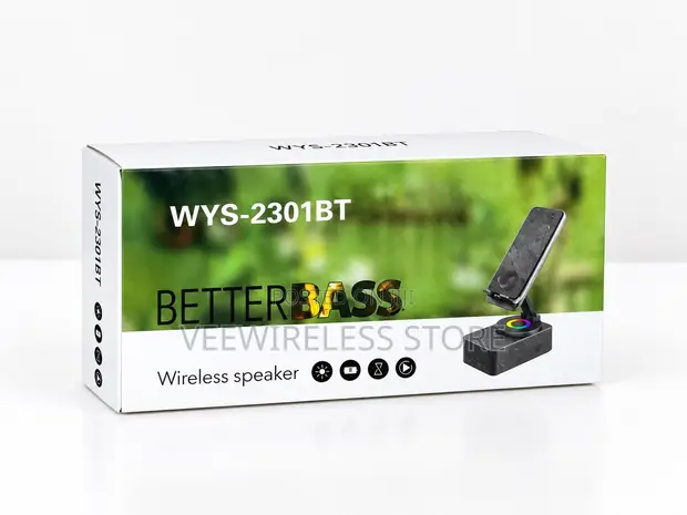 WYS-2301BT BetterBass Wireless Speaker with Phone Holder - 1