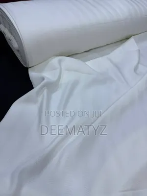 DeeMatyz Senator Fabric - Premium Textured White & Colors (4 Yards)