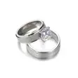 Tungsten Steel Wedding Ring Pair - 1
