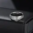 Tungsten Steel Wedding Ring Pair - 2