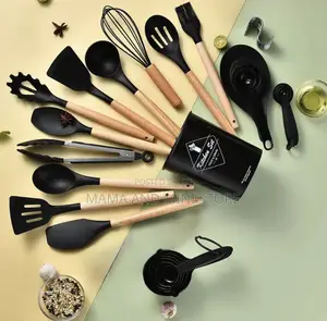 34-Piece Kitchen Silicone Utensils Set