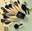 34-Piece Kitchen Silicone Utensils Set - 1