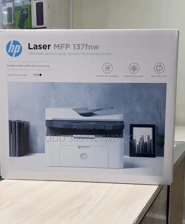 HP LaserJet MFP 137fnw Multifunction Printer - 1