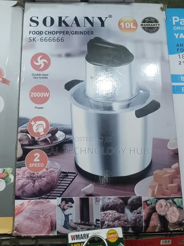 Sokany SK-666666 Mai Narkar da Abinci / Grinder 10L 2000W - 1