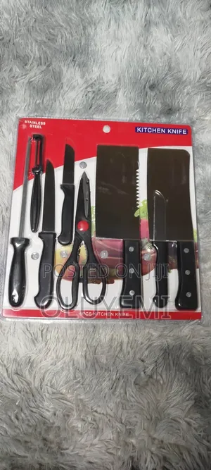 8-Piece Stainless Steel Kitchen Knife Set with Cleavers & Shears