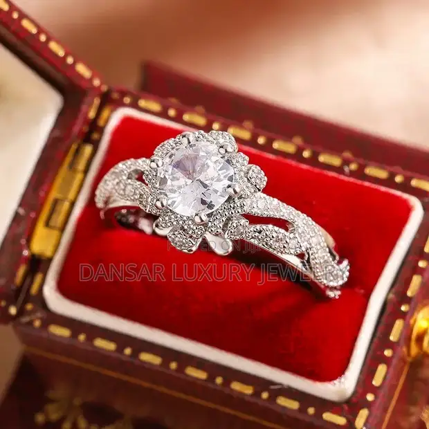 Exquisite Diamond-Imitation Proposal Ring - 1