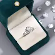 Exquisite Diamond-Imitation Proposal Ring - 2