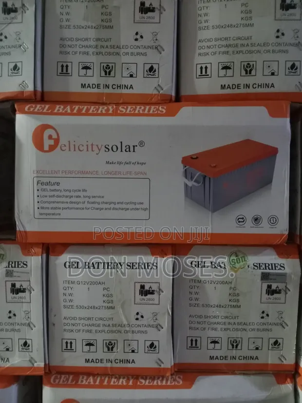 200Ah Felicity Solar Dry Cell Baturi - 1