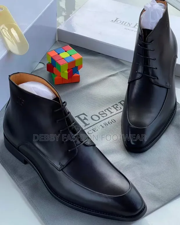 John Foster Babban Ingancin Fata Chelsea Boots - 1