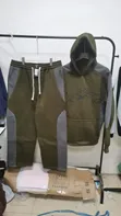 Hoodie da Set na Wando - Grey/Crimson Red - 1