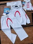 Hoodie da Set na Wando - Grey/Crimson Red - 2