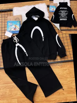 Hoodie da Set na Wando - Grey/Crimson Red