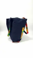 Navy Blue Denim Tote Bag - 2
