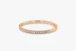 Tiny Rose Gold Wedding Ring Pair - 3