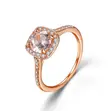 Tiny Rose Gold Wedding Ring Pair - 4