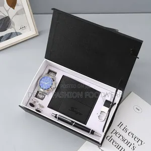 Set Kyautar Maza da Agogo, Wallet, Mai Riƙe Maɓalli & Alƙalami