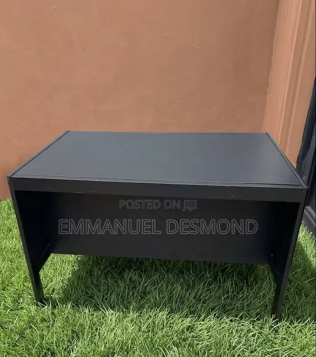Solid Desk with Leather Top - 1