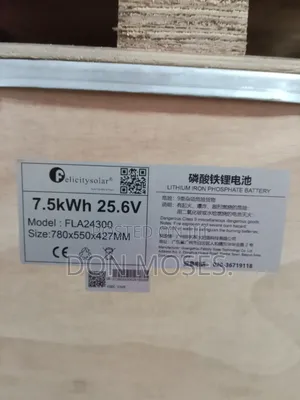 Felicity Solar 7.5kWh 24V Lithium Batteries
