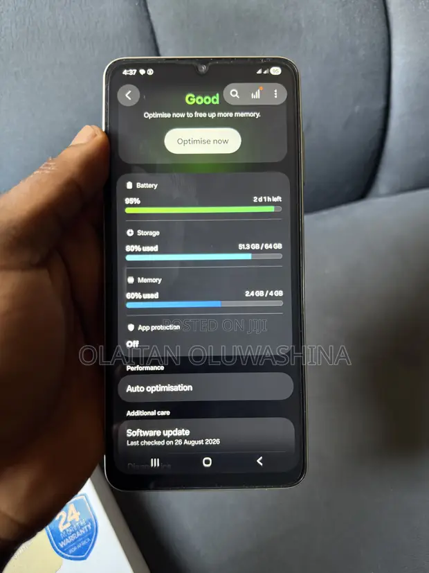 Samsung Galaxy A06 64GB Zinariya - 1