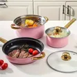 12pcs Stainless Steel Cookware Pot Set - 3