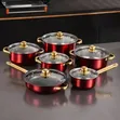 12pcs Stainless Steel Cookware Pot Set - 5