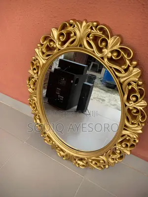 Home Interiors Gold Round Mirror
