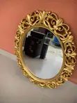 Home Interiors Gold Round Mirror - 1