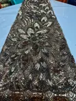 Hand Beaded Lace Fabric for Occasions - 1