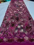 Hand Beaded Lace Fabric for Occasions - 4