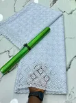 Swiss Voile Lace - Pure White Cotton - 2
