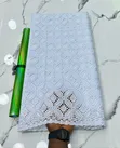 Swiss Voile Lace - Pure White Cotton - 3