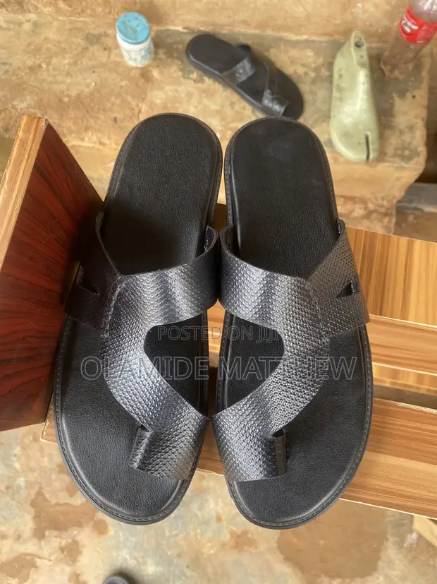 Verati Pam Leather Slippers - Black - 1