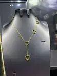 Trending V-Logo Lariat Necklace - Gold - 4