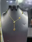 Trending V-Logo Lariat Necklace - Gold - 5