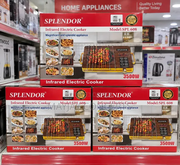 Splendor SPL 608 Infrared Electric Cooker with Grill - 1