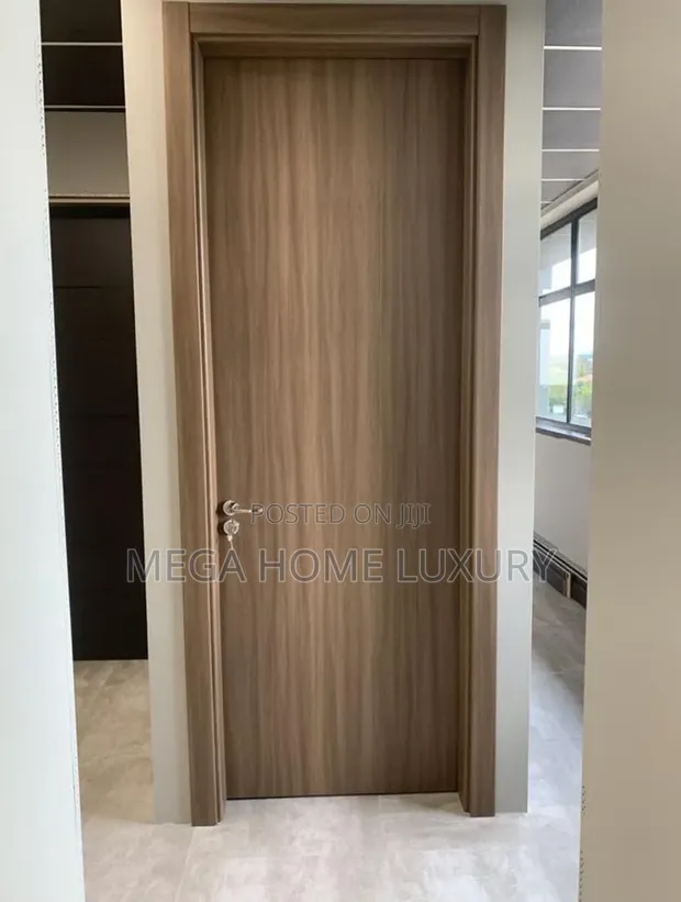 Modern Minimalist Walnut Flush Door - 1
