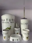 6-Piece Bathroom Organizer Set with Waste Bin - 2