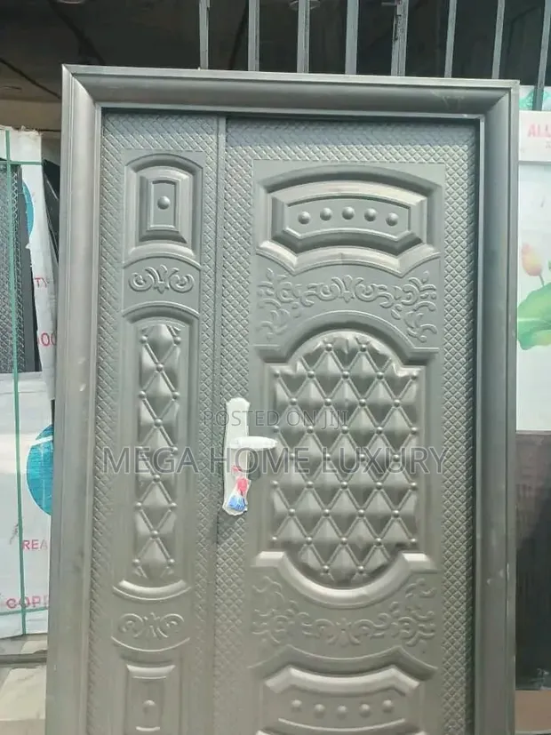Traditional Embossed Steel Security Door - 1