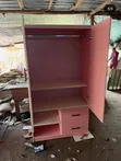 Home Interiors 3x6 Wardrobe - Pink - 1