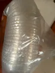 Plastic Disposable Cups with Lids (50-PCS) - 2