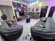 Luxury 7-Seater Fabric Sofa - 1