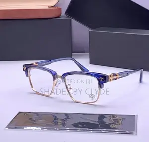 Luxury Chrome Hearts Designer Frames - Deep Cobalt Blue