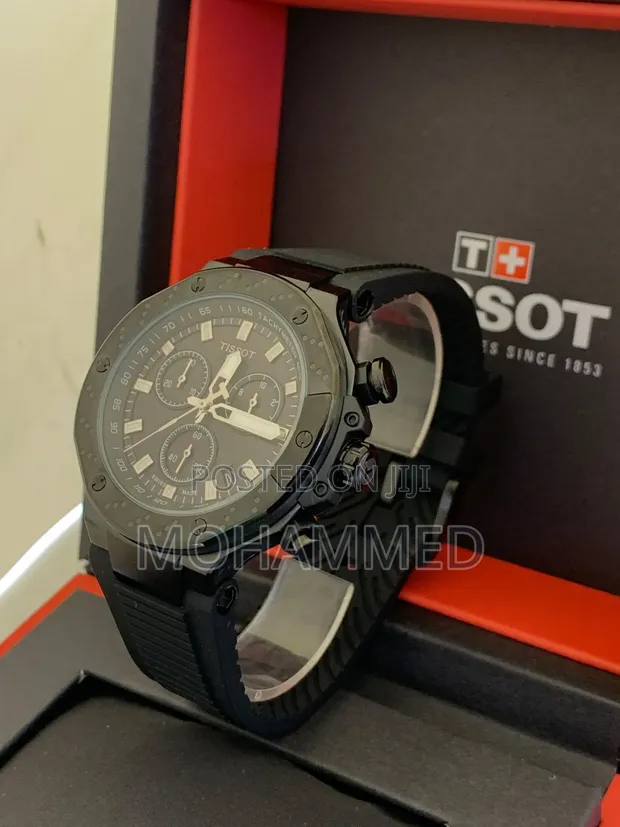 Tissot Chronograph Rubber Strap Wrist Watch - 1