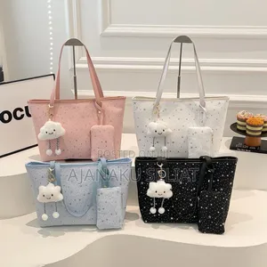 Tote Bag with Mini Purse - Black